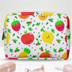 Pattern Fruits Orange Green Make Up Pouch (medium) by HermanTelo