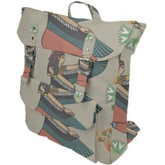Egyptian Woman Wings Design Buckle Up Backpack by Sapixe