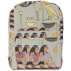 Egyptian Paper Women Child Owl Full Print Backpack by Sapixe
