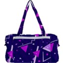 Purple Blue Geometric Pattern Multi Function Bag View2