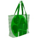 Shamrock Luck Day Zip Up Canvas Bag View2