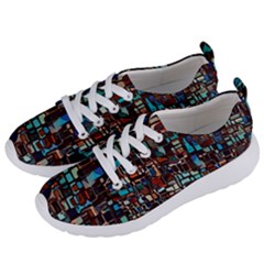 Stained Glass Mosaic Abstract Women s Lightweight Sports Shoes by Sapixe