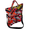 Maze Mazes Fabric Fabrics Color Fold Over Handle Tote Bag View1