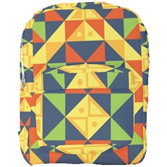 Background Geometric Color Full Print Backpack by Sapixe