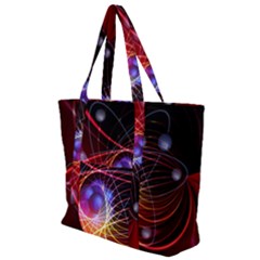 Physics Quantum Physics Particles Zip Up Canvas Bag by Sapixe