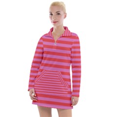 Stripes Striped Design Pattern Women s Long Sleeve Casual Dress by Sapixe