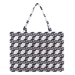 Pattern Monochrome Repeat Medium Tote Bag by Sapixe