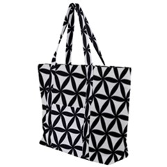 Pattern Floral Repeating Zip Up Canvas Bag by Sapixe