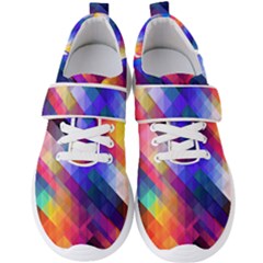 Abstract Background Colorful Pattern Men s Velcro Strap Shoes by Bajindul