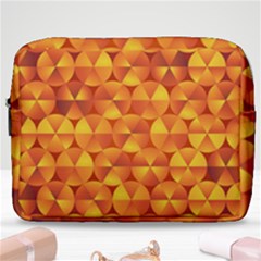 Background Triangle Circle Abstract Make Up Pouch (large) by Bajindul