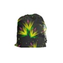 Floral Abstract Lines Drawstring Pouch (Medium) View1