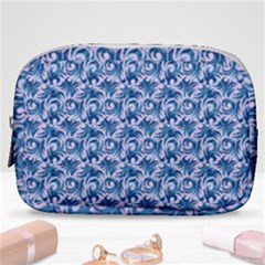 Blue Pattern Scrapbook Make Up Pouch (small) by Bajindul