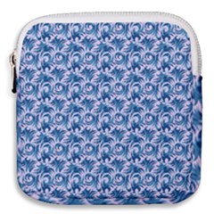 Blue Pattern Scrapbook Mini Square Pouch by Bajindul