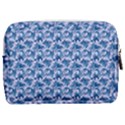 Blue Pattern Scrapbook Make Up Pouch (Medium) View2