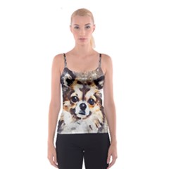 Chihuahua Dog Cute Pets Small Spaghetti Strap Top by Pakrebo