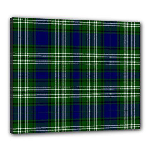 Tweedside District Tartan Canvas 24  X 20  (stretched) by impacteesstreetwearfour