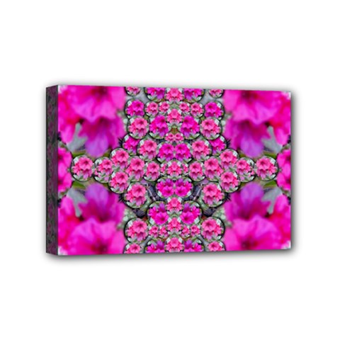 From The Sky Came Flowers In Peace Mini Canvas 6  X 4  (stretched) by pepitasart