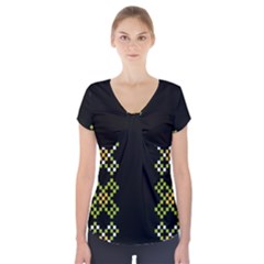 Hexxed Short Sleeve Front Detail Top by WensdaiAmbrose