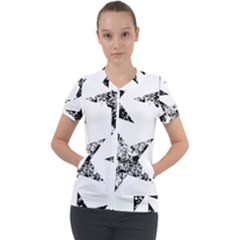 The Punk Thing Short Sleeve Zip Up Jacket by WensdaiAmbrose