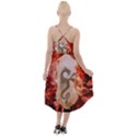 Wonderful Chinese Dragon With Flowers On The Background High-Low Halter Chiffon Dress  View2