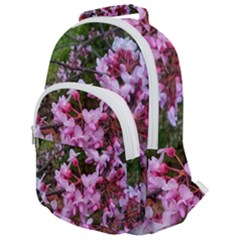 Redbud In April Rounded Multi Pocket Backpack by Riverwoman