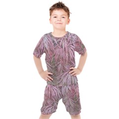 Fineleaf Japanese Maple In April Kids  Tee And Shorts Set by Riverwoman