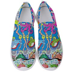 Supersonic Volcanic Fish Sonar Submarine Men s Slip On Sneakers by chellerayartisans