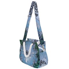 Surfboard With Dolphin Rope Handles Shoulder Strap Bag by FantasyWorld7