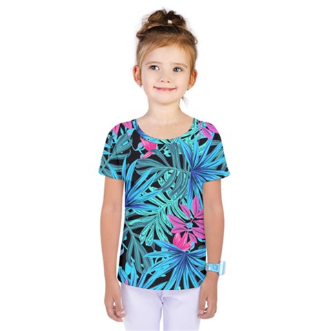 Leaves  Kids  One Piece Tee by Sobalvarro