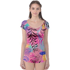 Leaves Boyleg Leotard  by Sobalvarro