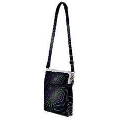 Fractal Fantasy Texture Purple Multi Function Travel Bag by Pakrebo