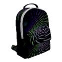 Fractal Fantasy Texture Purple Flap Pocket Backpack (Small) View2