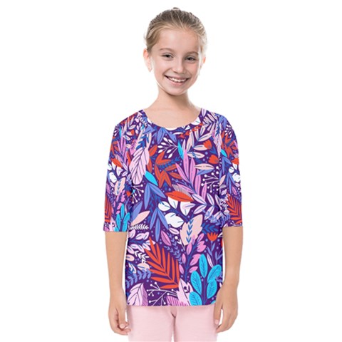 Exotic Kids  Quarter Sleeve Raglan Tee by Sobalvarro
