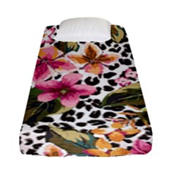 Seamless Flower Patterns Vector 03 Fitted Sheet (single Size) by Sobalvarro
