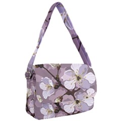 Peach Blossom Seamless Pattern Vector Courier Bag by Sobalvarro