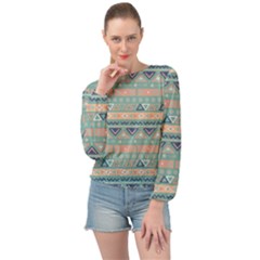 Tribal Banded Bottom Chiffon Top by Sobalvarro