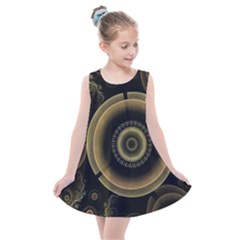 Fractal Fractal Art Fantasy Kids  Summer Dress by Pakrebo