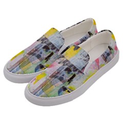 Graffiti Graphic Men s Canvas Slip Ons by ArtistRoseanneJones