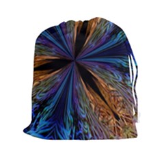 Abstract Background Kaleidoscope Drawstring Pouch (xxl) by Pakrebo