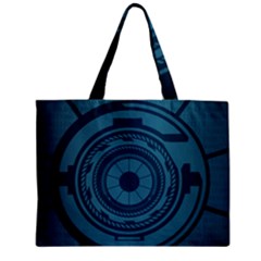 Technology Background Binary Zipper Mini Tote Bag by Pakrebo