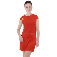 China Flag Drawstring Hooded Dress by FlagGallery