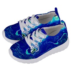 Paint Acrylic Paint Art Painting Blue Kids  Lightweight Sports Shoes by Pakrebo