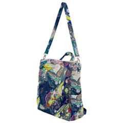 Paint Acrylic Paint Art Colorful Crossbody Backpack by Pakrebo