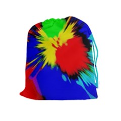 Color Halftone Grid Raster Image Drawstring Pouch (xl) by Pakrebo
