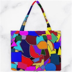 Crazycolorabstract Mini Tote Bag by bloomingvinedesign