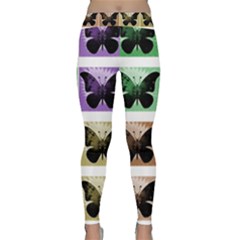 Seamless Wallpaper Butterfly Classic Yoga Leggings by Pakrebo