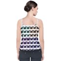 Seamless Wallpaper Butterfly Pattern Velvet Spaghetti Strap Top View2