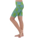 Seamless Pattern Ornament Design Kids  Lightweight Velour Cropped Yoga Leggings View2