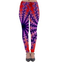 Fractal Abstract Background Spiral Lightweight Velour Leggings by Pakrebo