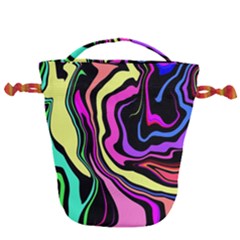 The 80s R Back Drawstring Bucket Bag by designsbyamerianna